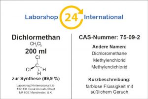 Etikett Dichlormethan 200 ml German Brust