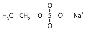 Natriumethylsulfat-Strukturformel
